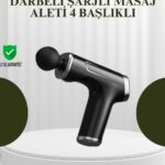 USB Type-C Şarjlı Taşınabilir Masaj Tabancası