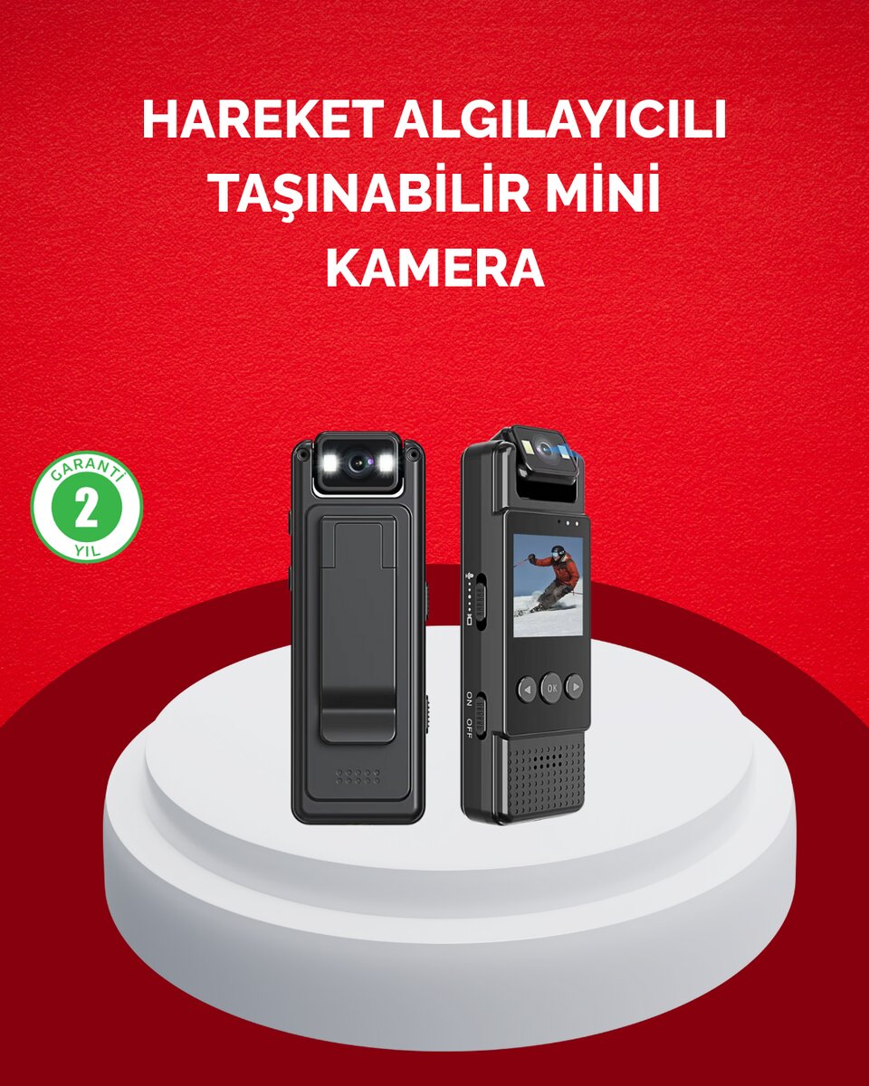 Mini Kamera 1080P Full HD Taşınabilir Güvenlik ve Kayıt Cihazı 1 Mini Kamera 1080P Full HD Taşınabilir Güvenlik ve Kayıt Cihazı