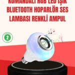 Akıllı LED Ampul – E27 Uyumlu ve Müzik Çalarlı Tasarım