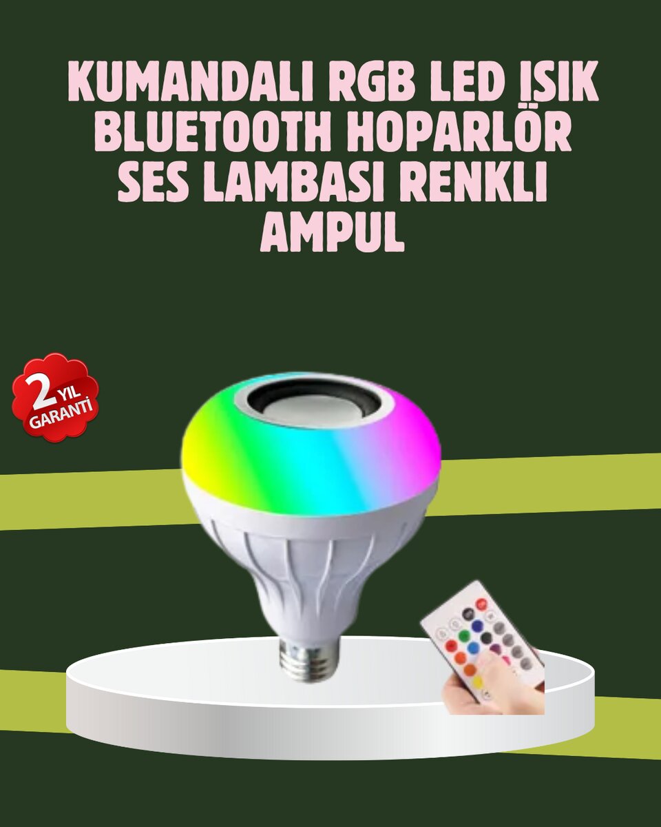 Hoparlörlü LED Ampul – Ev ve Ofis İçin Akıllı Aydınlatma Çözümü 1 Hoparlörlü LED Ampul – Ev ve Ofis İçin Akıllı Aydınlatma Çözümü