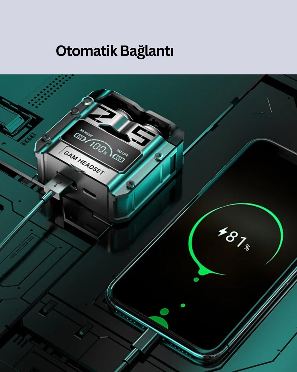 ANC Aktif Gürültü Önleyici Kablosuz Bluetooth Kulaklık 3 ANC Aktif Gürültü Önleyici Kablosuz Bluetooth Kulaklık - Görsel 3