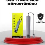 4K HDMI Çıkışlı, Gigabit Ethernet'li USB‑C Çoklu Port Hub