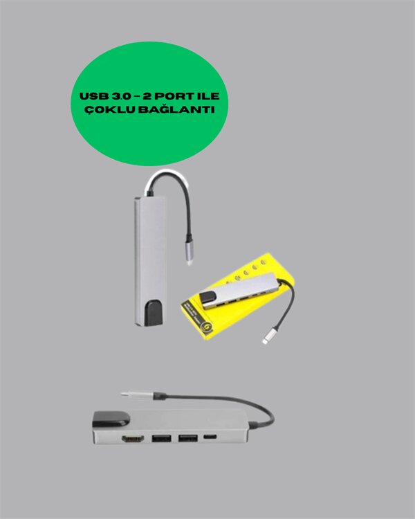 USB‑C Çoklu Bağlantı Merkezi – 5 Gbps 100‑240 V Sağlam Eloksal Tasarım 3 USB‑C Çoklu Bağlantı Merkezi – 5 Gbps 100‑240 V Sağlam Eloksal Tasarım - Görsel 3