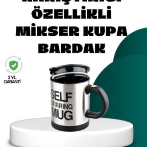 Otomatik Karıştırmalı Termos Kupa | USB Şarjlı ve Ergonomik Tasarım