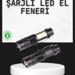 Odak Ayarlı 2000 Lümen Şarjlı LED El Feneri