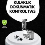 Suya Dayanıklı Kulak İçi Kablosuz Kulaklık – Ergonomik Tasarım ve Yüksek Pil Performansı