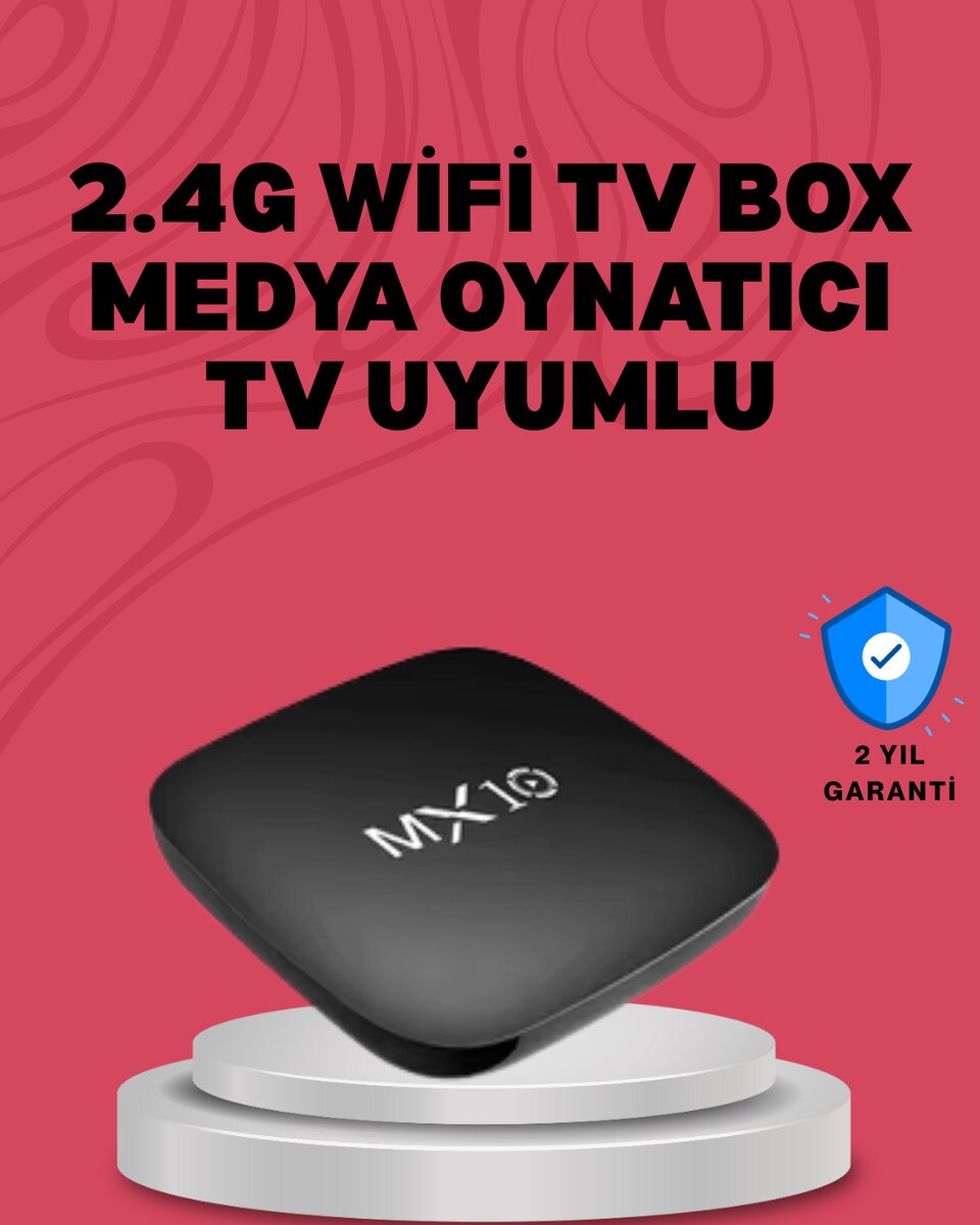 4K UHD Android Medya Oynatıcı 8 GB Hafıza 2 GB RAM Wi-Fi Destekli 1 4K UHD Android Medya Oynatıcı 8 GB Hafıza 2 GB RAM Wi-Fi Destekli