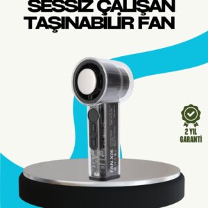 Sessiz Çalışan Taşınabilir Fan | USB Şarjlı ve Kompakt Tasarım