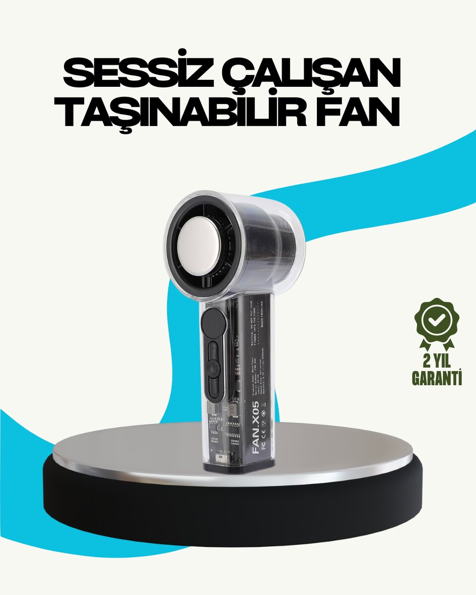 Sessiz Çalışan Taşınabilir Fan | USB Şarjlı ve Kompakt Tasarım 1 Sessiz Çalışan Taşınabilir Fan | USB Şarjlı ve Kompakt Tasarım