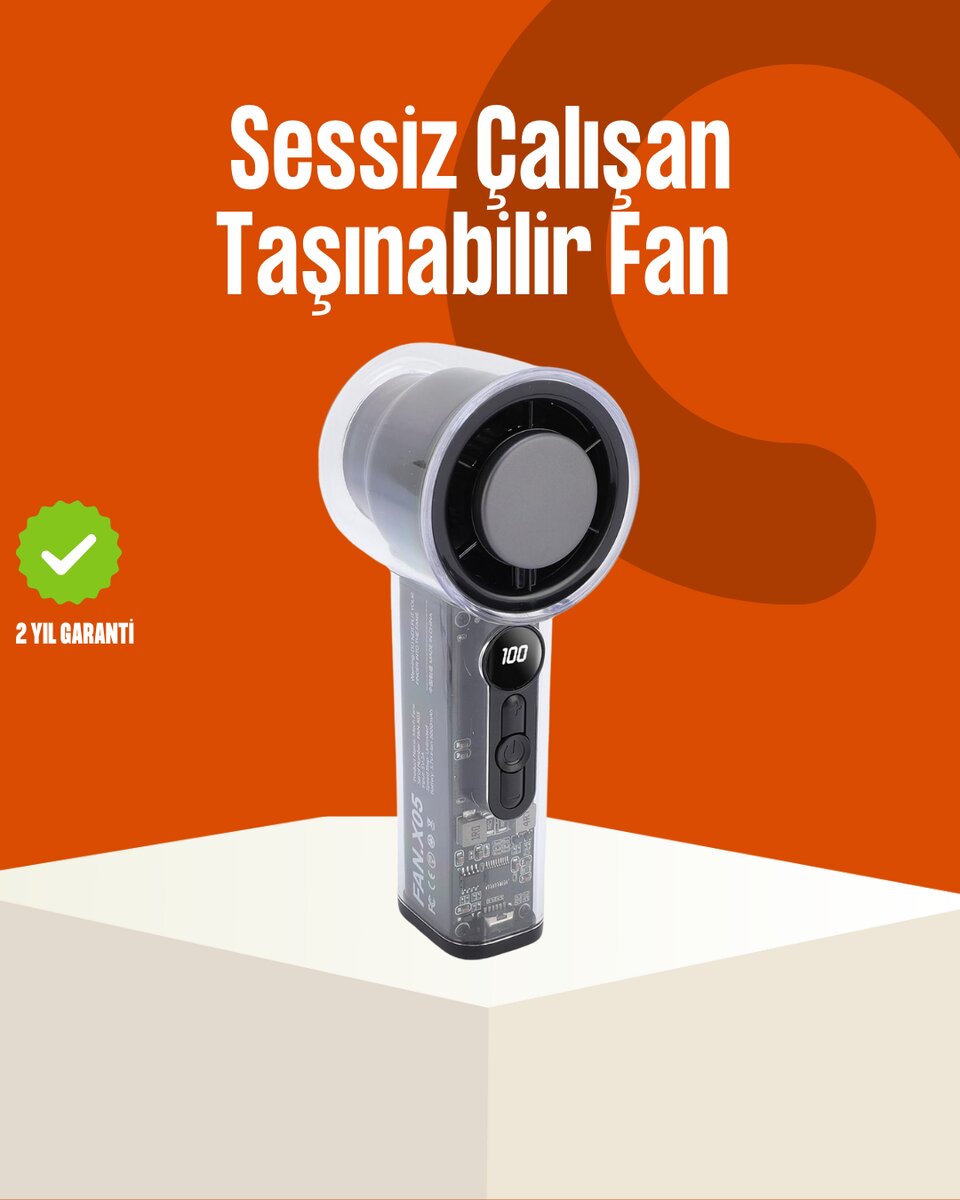 Yüksek Hızlı Şarjlı Fan | Kamp Ofis ve Açık Hava İçin İdeal 1 Yüksek Hızlı Şarjlı Fan | Kamp Ofis ve Açık Hava İçin İdeal