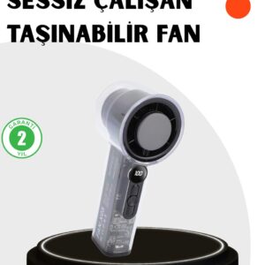 Kompakt Dijital Ekranlı Fan | 100 Seviye Hız + Sessiz Çalışma