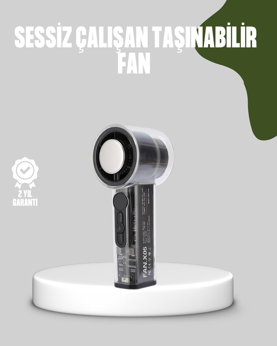 Dijital Ekranlı Şarjlı Mini Fan 100 Kademeli Hız Ayarı 1 Dijital Ekranlı Şarjlı Mini Fan 100 Kademeli Hız Ayarı