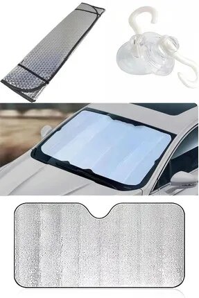 Araç Ön Cam Güneşlik UV ve Isı Koruma Katlanabilir Toyota Corolla Skoda Superb Dacia Duster Ford Focus 4 Araç Ön Cam Güneşlik UV ve Isı Koruma Katlanabilir Toyota Corolla Skoda Superb Dacia Duster Ford Focus - Görsel 4