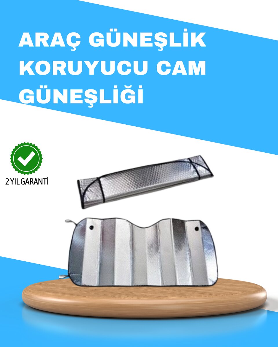 Katlanabilir Alüminyum Araç Güneşliği – UV Koruma ve Klima Tasarrufu Bir Arada 1 Katlanabilir Alüminyum Araç Güneşliği – UV Koruma ve Klima Tasarrufu Bir Arada