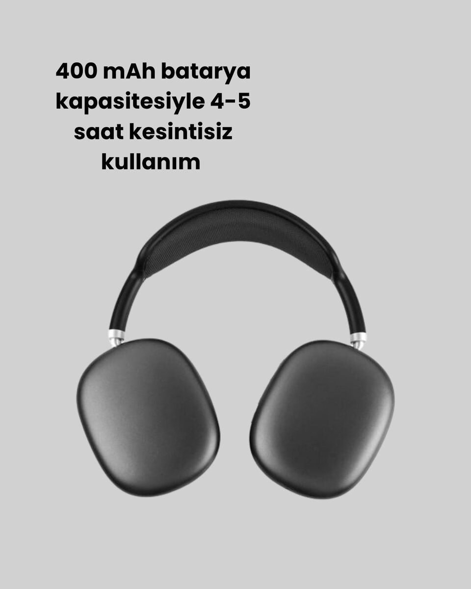 Katlanabilir Kablosuz Kulaklık | Yüksek Ses Kalitesi 10 Metre Bağlantı Menzili 3 Katlanabilir Kablosuz Kulaklık | Yüksek Ses Kalitesi 10 Metre Bağlantı Menzili - Görsel 3