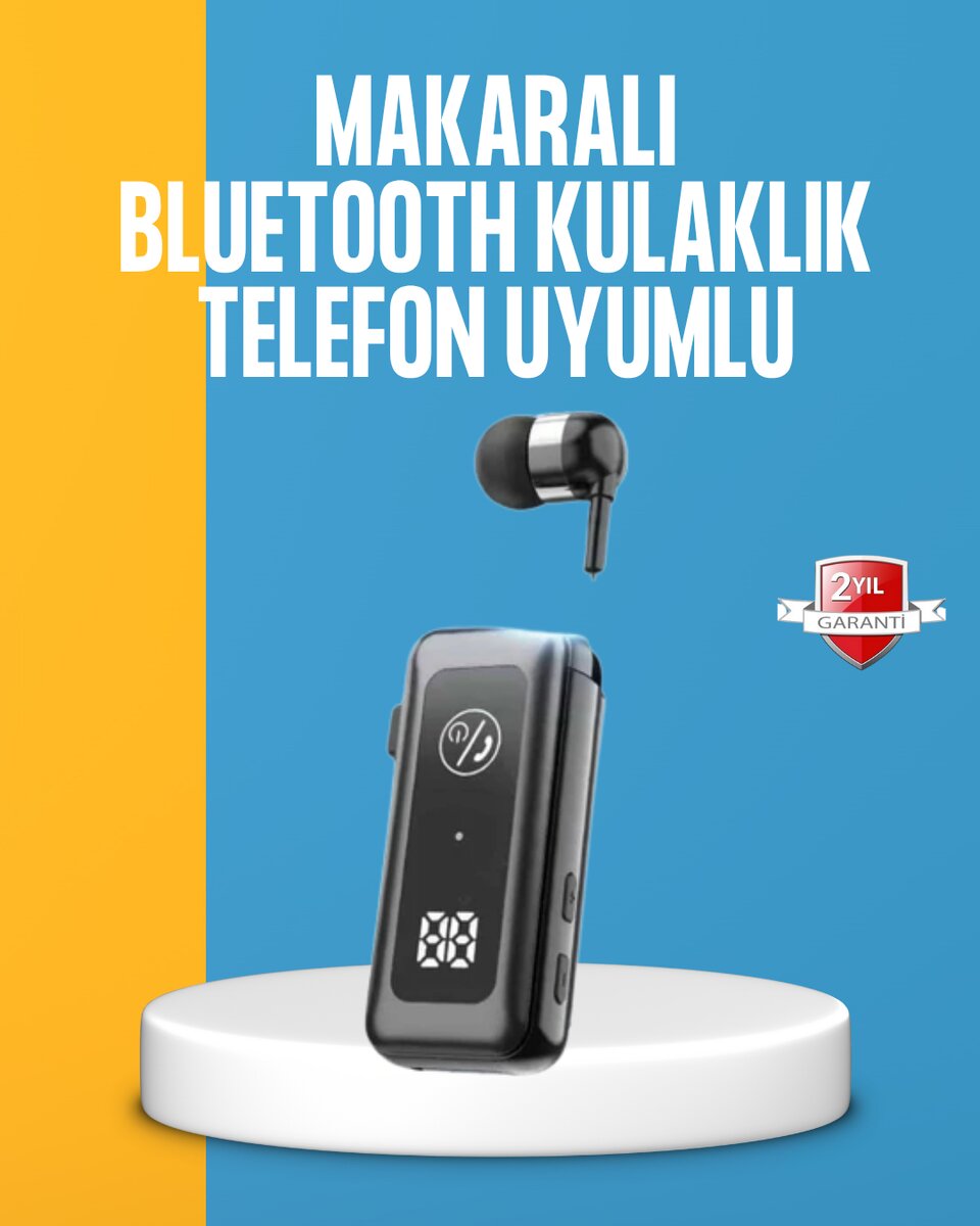 Dijital Ekranlı ve Hızlı Şarjlı Bluetooth 5.2 Makaralı Kulaklık 1 Dijital Ekranlı ve Hızlı Şarjlı Bluetooth 5.2 Makaralı Kulaklık