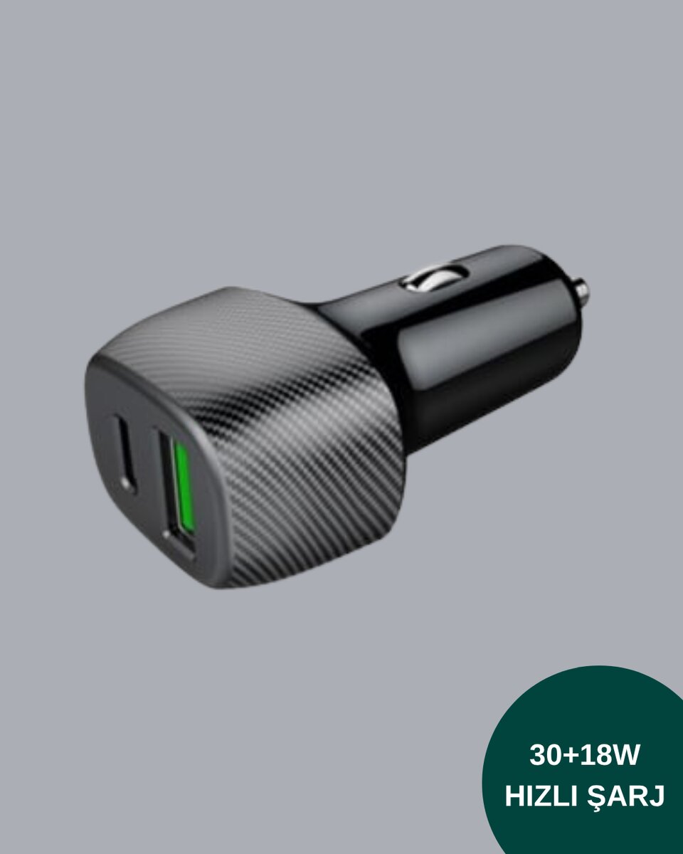 3A Güç Kapasiteli USB & Type-C Çakmaklık Şarj Adaptörü 3 3A Güç Kapasiteli USB & Type-C Çakmaklık Şarj Adaptörü - Görsel 3