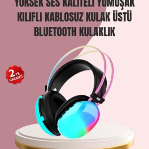 Düşük Gecikmeli Bluetooth 5.3 Gaming Kulaklık – RGB Işıklı