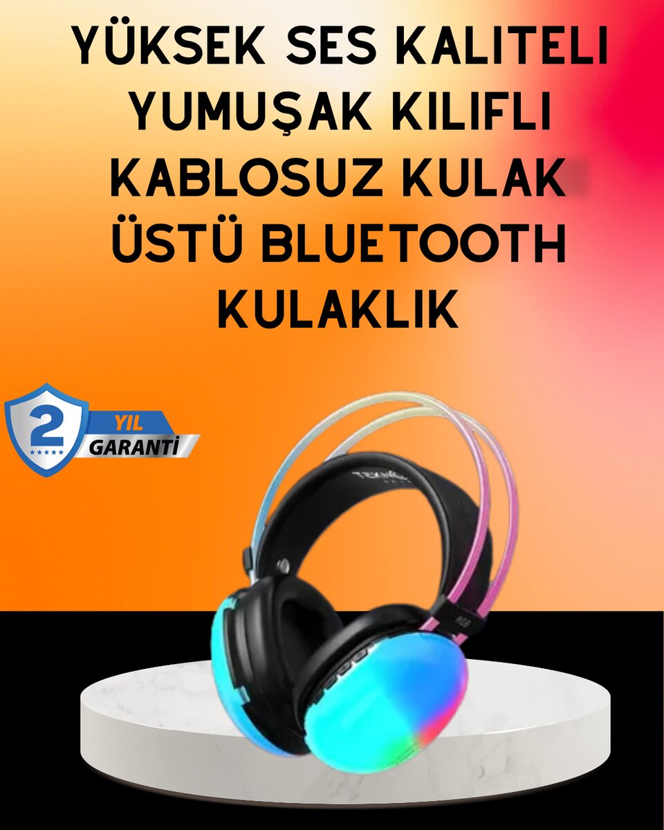 IPX4 Suya Dayanıklı Kablosuz Kulak Üstü Gaming Kulaklık 1 IPX4 Suya Dayanıklı Kablosuz Kulak Üstü Gaming Kulaklık