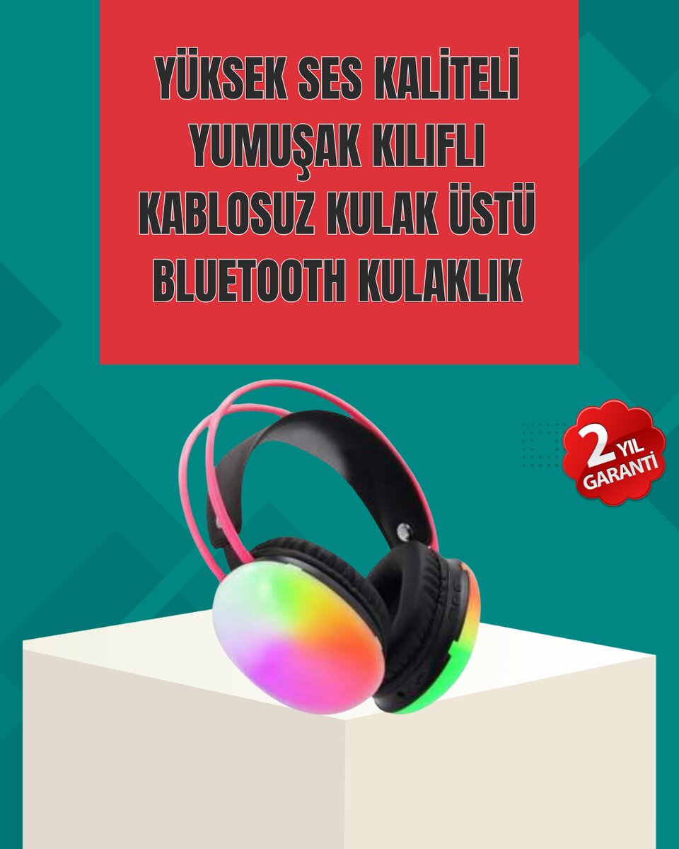 Type-C Şarjlı RGB Işıklı Bluetooth Oyuncu Kulaklığı 1 Type-C Şarjlı RGB Işıklı Bluetooth Oyuncu Kulaklığı