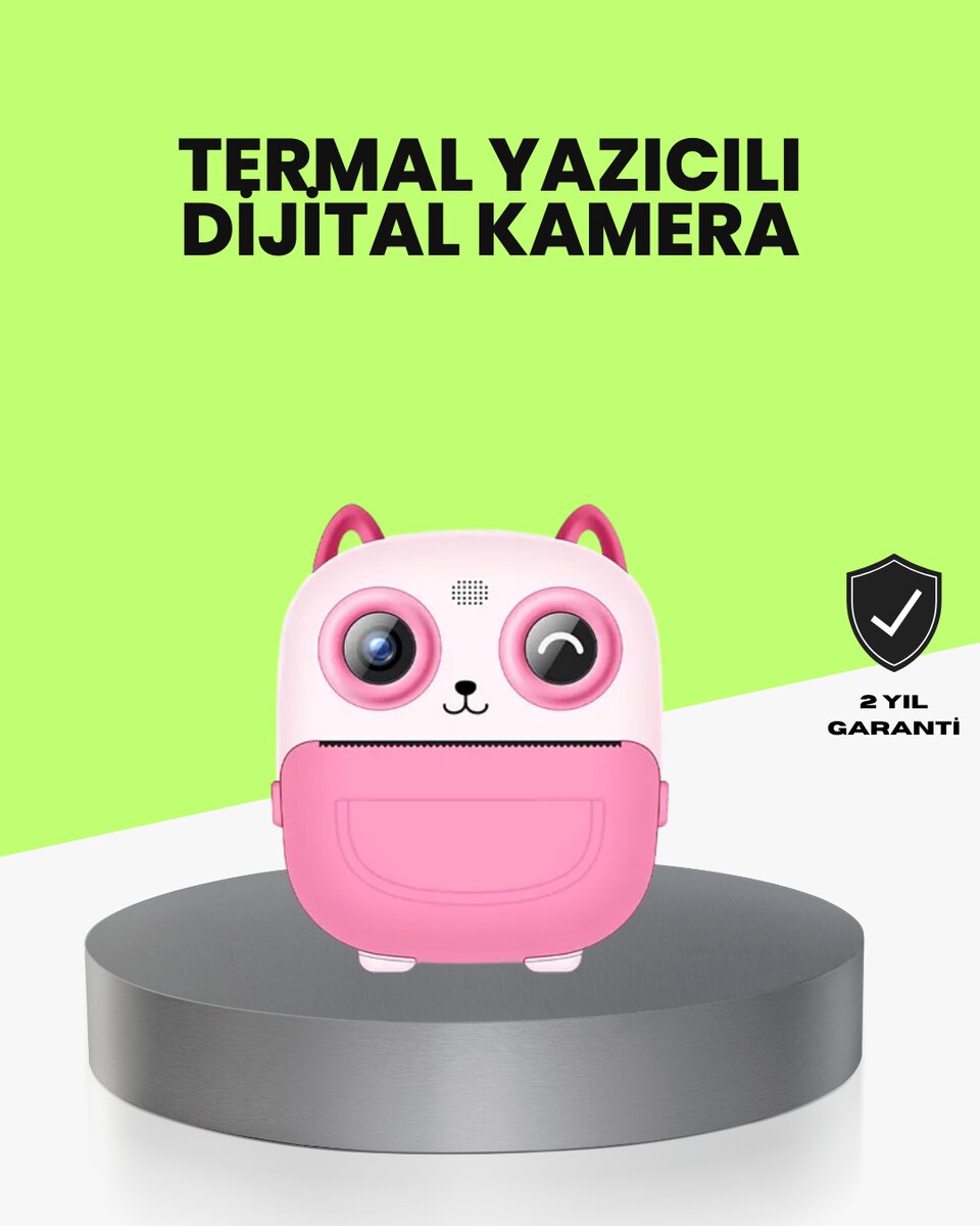 Termal Baskı Özellikli Çocuk Kamerası 1080P Video Destekli 1 Termal Baskı Özellikli Çocuk Kamerası 1080P Video Destekli