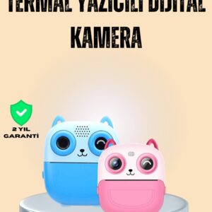 Haydiburaya 48 Çocuklar İçin Eğlenceli Dijital Kamera 1300mAh Şarjlı