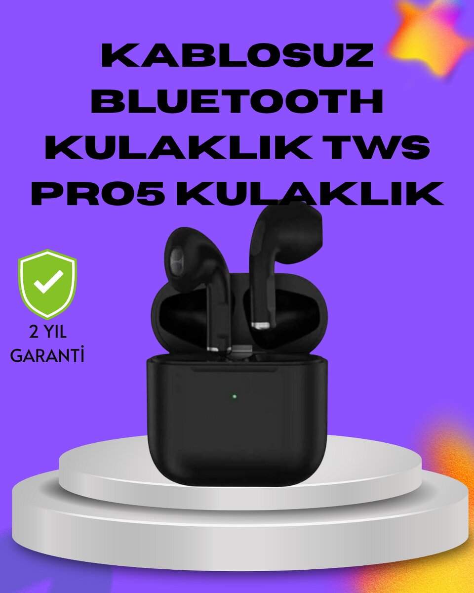 TWS Pro 5 – 3D HD Ses Kalitesi ve Gelişmiş Ses Yalıtımı 1 TWS Pro 5 – 3D HD Ses Kalitesi ve Gelişmiş Ses Yalıtımı