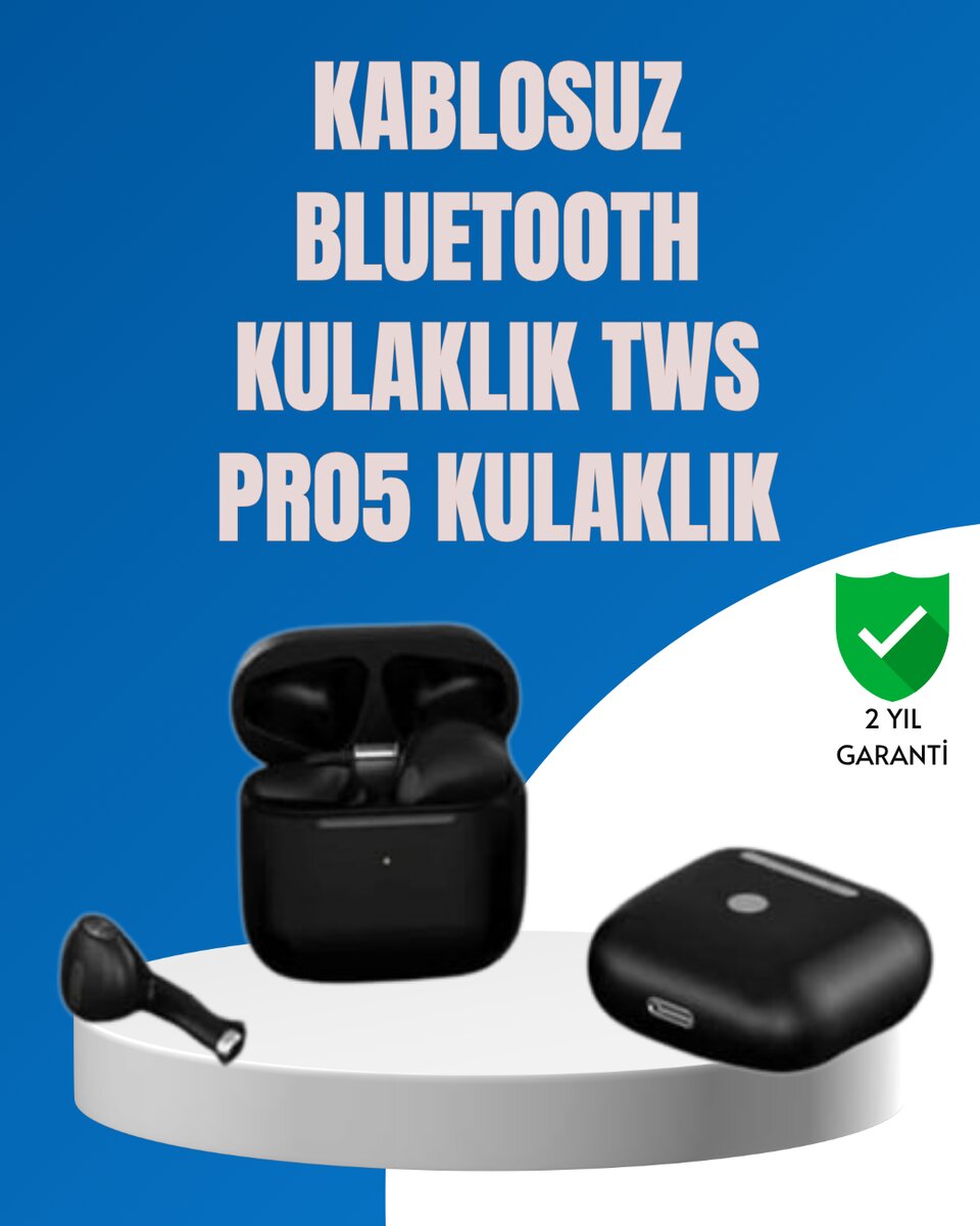TWS Pro 5 – Hem Müzik Dinleme Hem Çağrı İçin İdeal Kulaklık 1 TWS Pro 5 – Hem Müzik Dinleme Hem Çağrı İçin İdeal Kulaklık