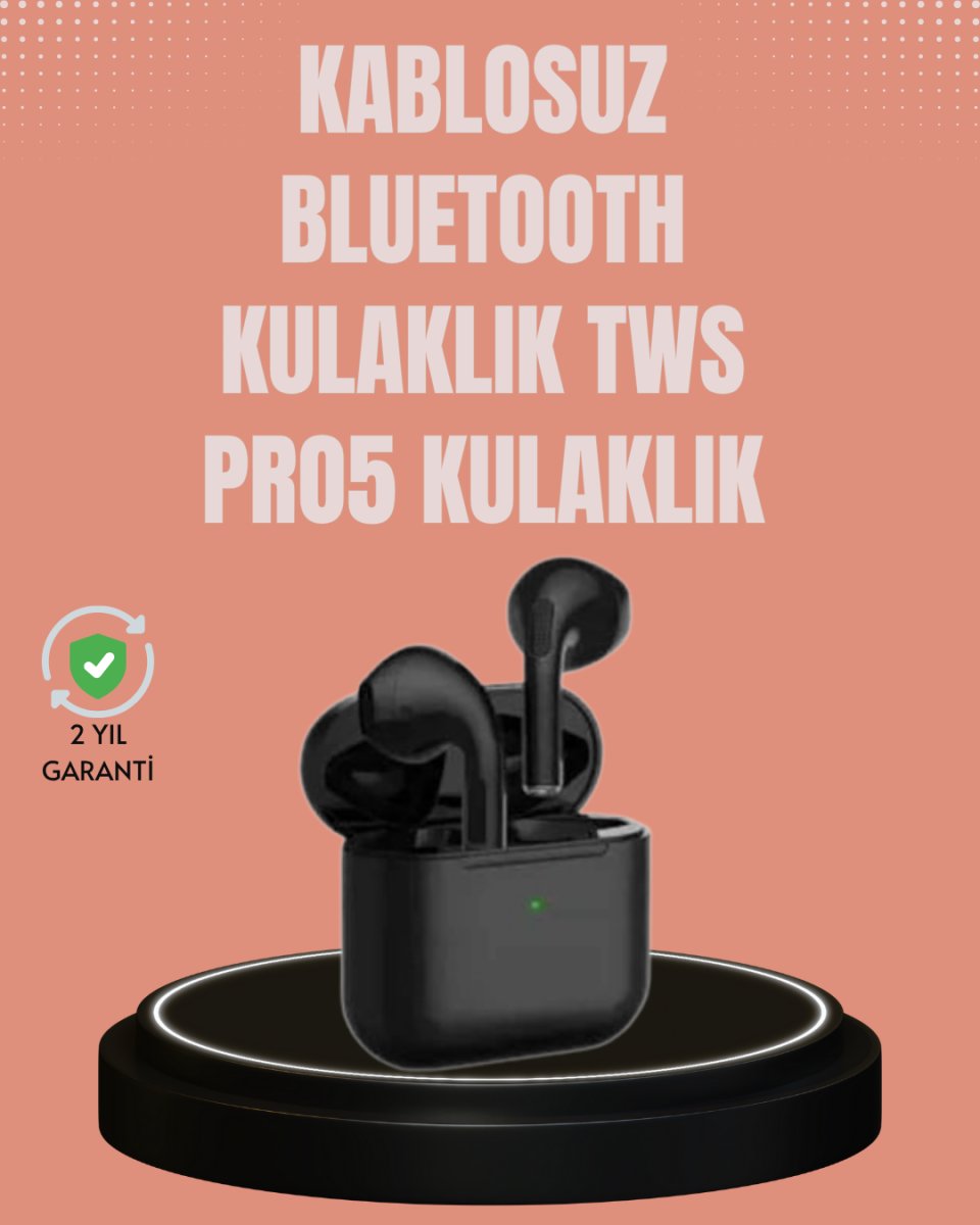 TWS Pro 5 Kulaklık – Uzun Süreli Kullanım İçin Yüksek Batarya Performansı 1 TWS Pro 5 Kulaklık – Uzun Süreli Kullanım İçin Yüksek Batarya Performansı