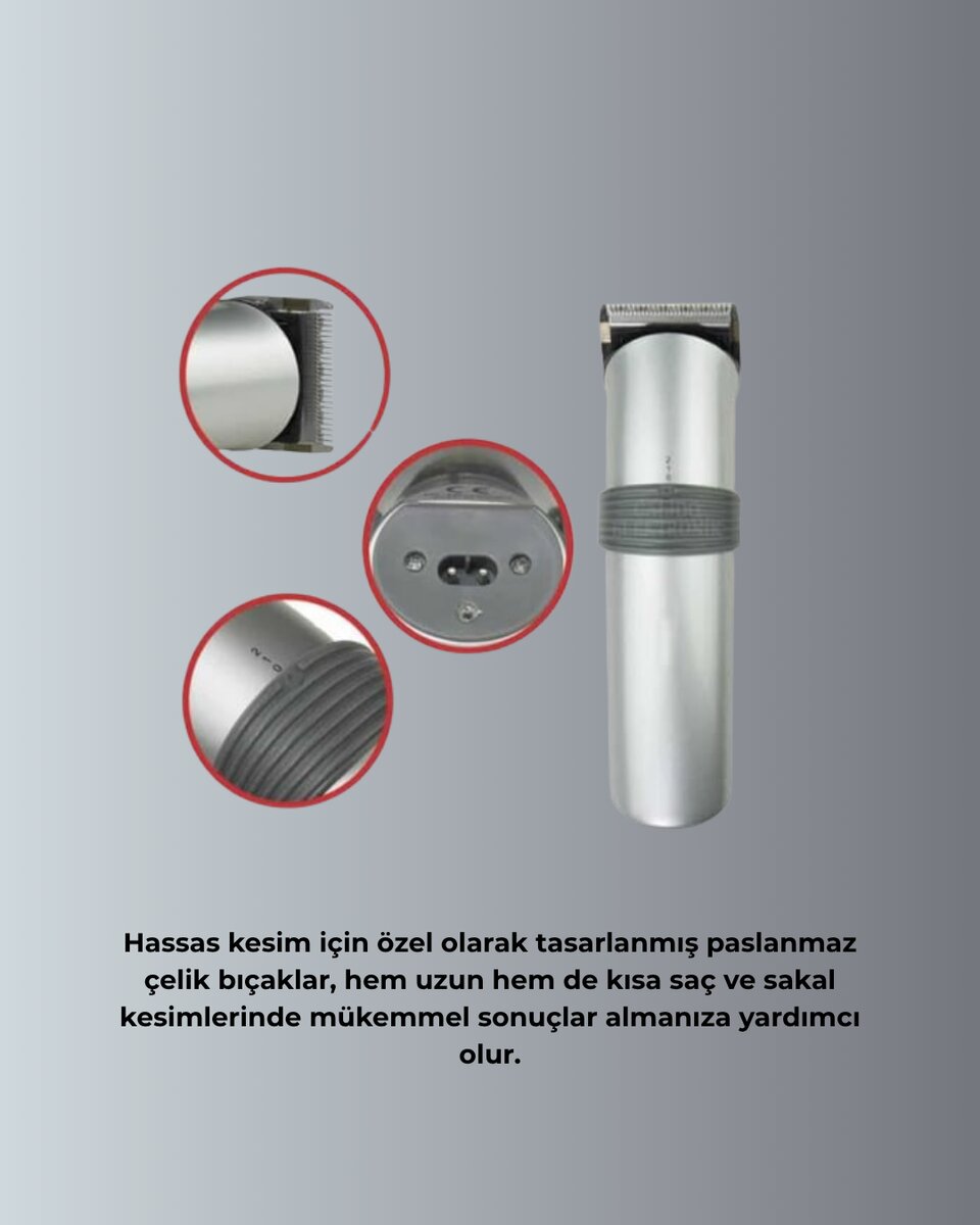5 Farklı Kesim Tarağıyla Gelen Çok Amaçlı Tıraş Cihazı 3 5 Farklı Kesim Tarağıyla Gelen Çok Amaçlı Tıraş Cihazı - Görsel 3