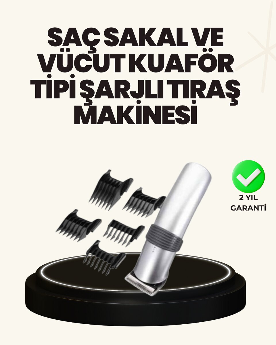Şarjlı ve Kablosuz Tıraş Makinesi – Her Yerde Rahat Kullanım 1 Şarjlı ve Kablosuz Tıraş Makinesi – Her Yerde Rahat Kullanım
