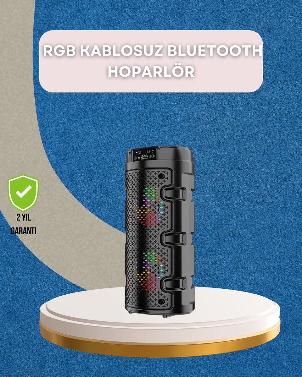 USB SD Kart ve AUX Girişli Taşınabilir Hoparlör 1 USB SD Kart ve AUX Girişli Taşınabilir Hoparlör