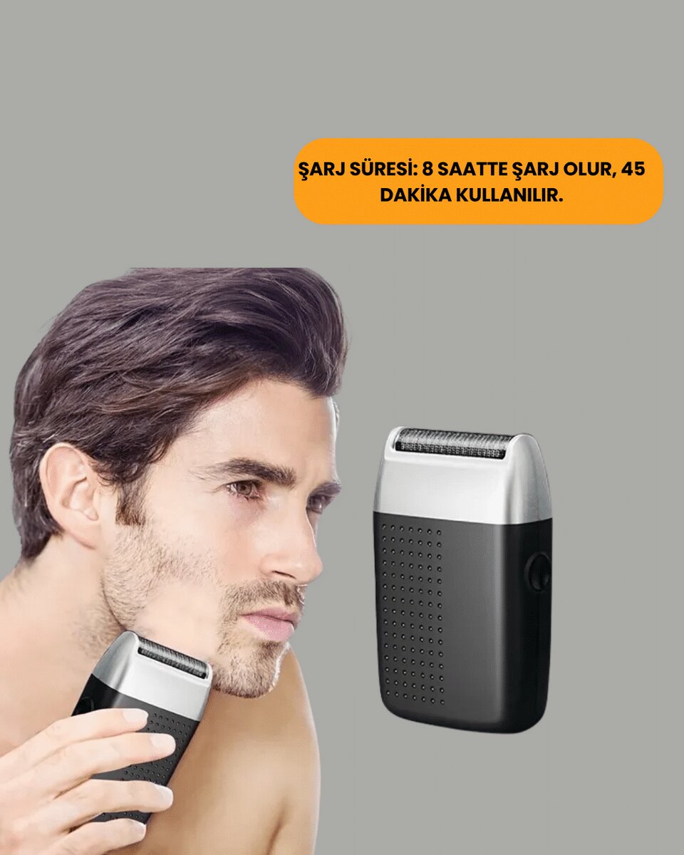 Sessiz, Güçlü ve Şık: Erkeklere Özel Şarjlı Tıraş Makinesi 4 Sessiz, Güçlü ve Şık: Erkeklere Özel Şarjlı Tıraş Makinesi - Görsel 4