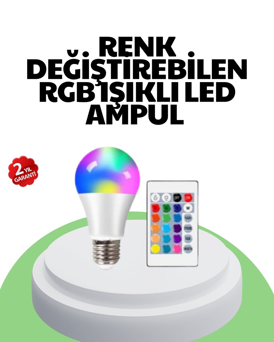 2025 RGB LED Ampul Uzaktan Kumandalı Renkli Işık A Kalite 1 2025 RGB LED Ampul Uzaktan Kumandalı Renkli Işık A Kalite