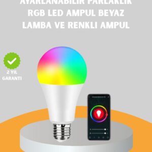 Uzaktan Kumandalı Akıllı LED Ampul Enerji Tasarruflu