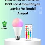 RGBW Teknolojili Akıllı LED Ampul Zamanlayıcılı