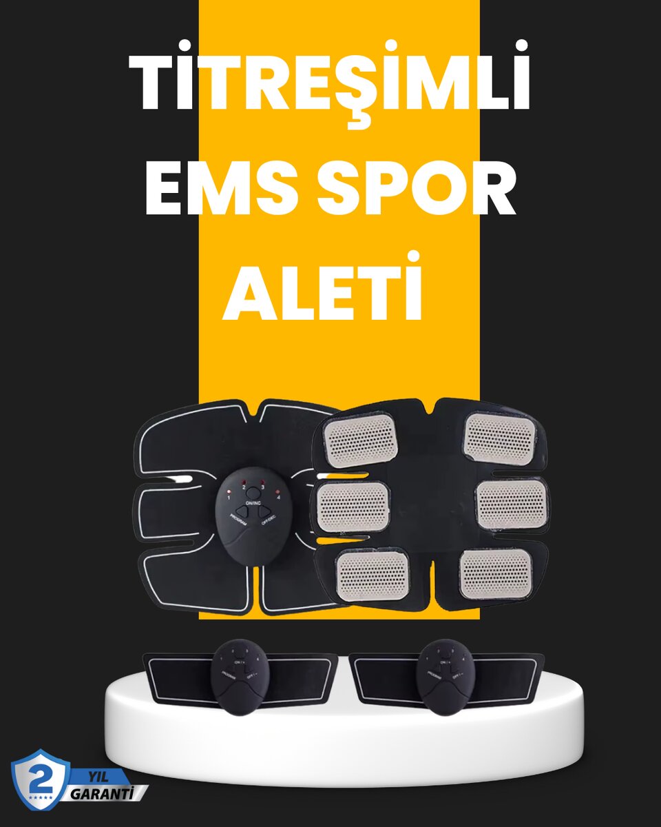 Titreşimli EMS Spor ve Fitness Cihazı Karın Kası Kol Bacak 2025 Model 1 Titreşimli EMS Spor ve Fitness Cihazı Karın Kası Kol Bacak 2025 Model