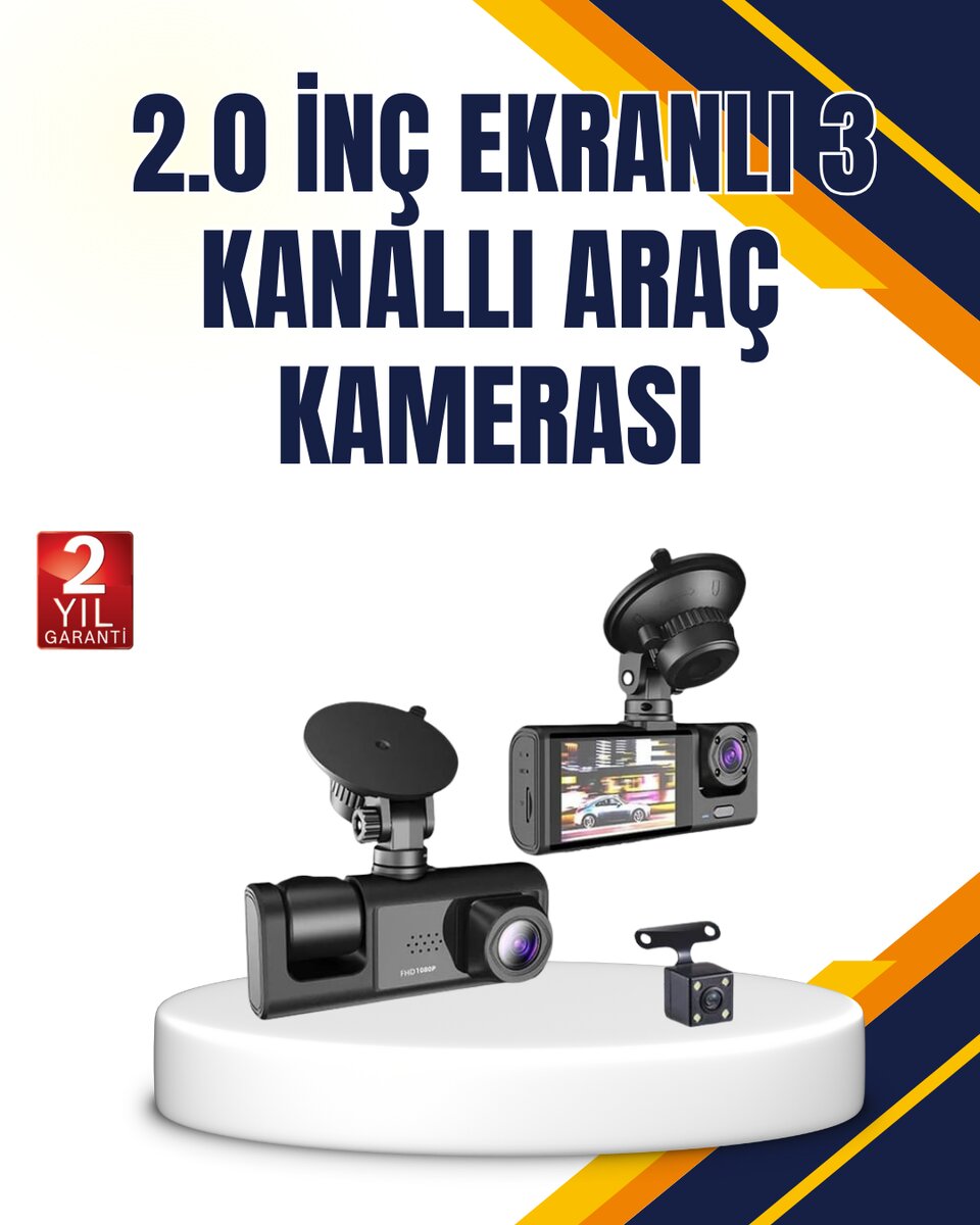 Araç İçi Kamera Seti | 170° Geniş Açı Hareket Algılama ve Park Koruma 1 Araç İçi Kamera Seti | 170° Geniş Açı Hareket Algılama ve Park Koruma