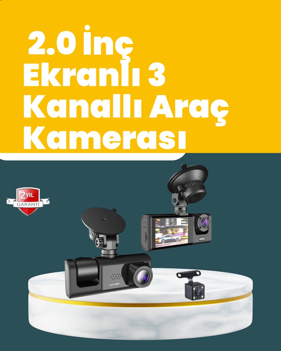 Full HD Çift Yönlü Araç Kamerası Hareket Algılama Döngüsel Kayıt 1 Full HD Çift Yönlü Araç Kamerası Hareket Algılama Döngüsel Kayıt