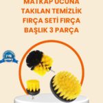 Matkap Ucu Fırça Seti Halı Fayans Zemin Temizliği