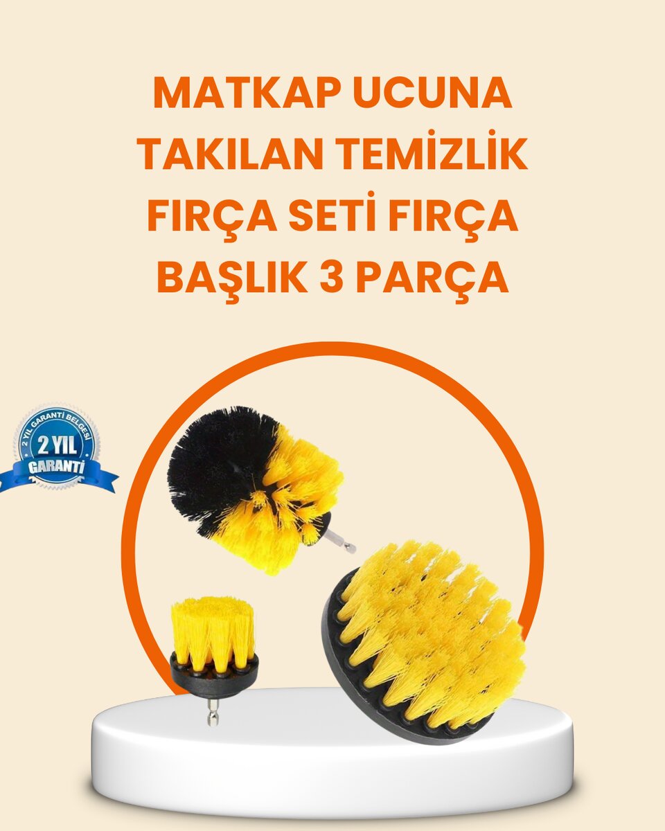 Matkap Ucu Fırça Seti Halı Fayans Zemin Temizliği 1 Matkap Ucu Fırça Seti Halı Fayans Zemin Temizliği