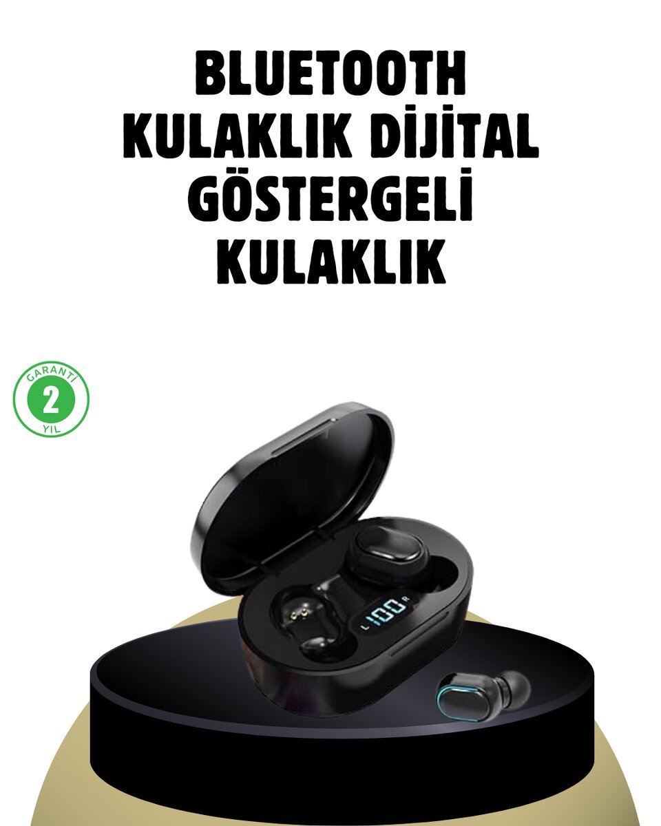 iOS ve Android Uyumlu Bluetooth 5.0 Kulaklık 1 iOS ve Android Uyumlu Bluetooth 5.0 Kulaklık