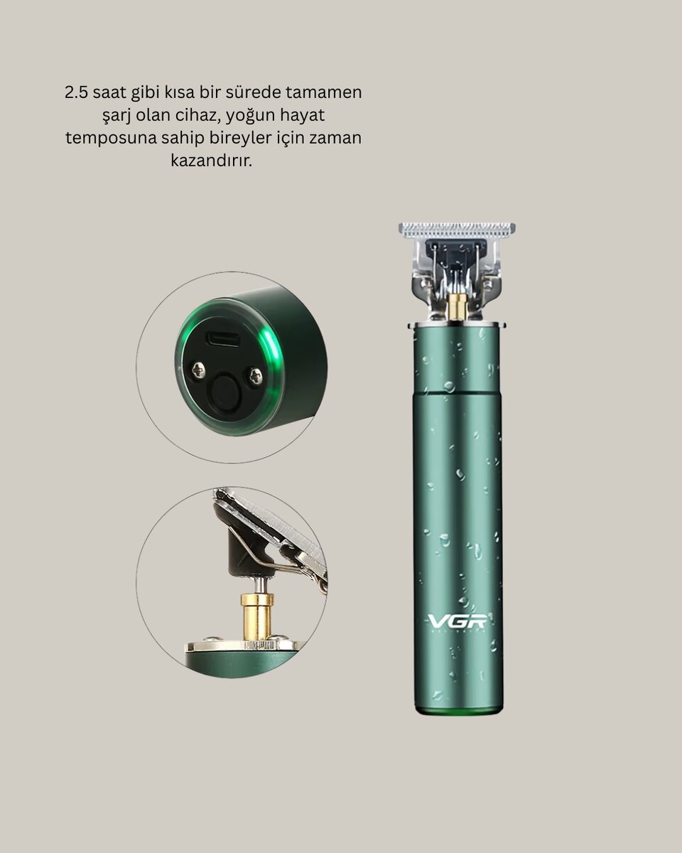 USB Hızlı Şarjlı 3 Saat Kullanımlı Saç Kesme Makinesi 2 USB Hızlı Şarjlı 3 Saat Kullanımlı Saç Kesme Makinesi - Görsel 2
