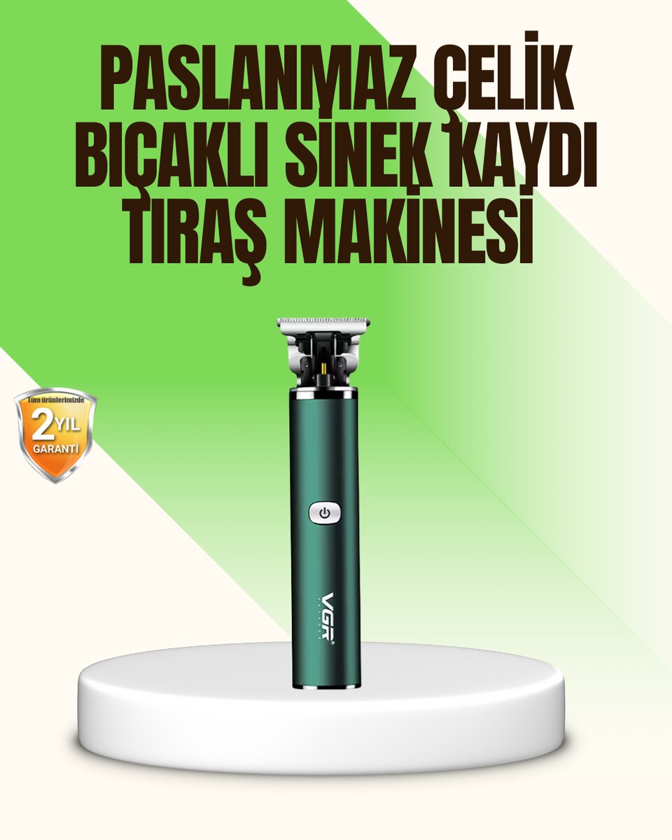 Koyu Yeşil Profesyonel Metal Gövdeli Saç Kesme Makinesi 1 Koyu Yeşil Profesyonel Metal Gövdeli Saç Kesme Makinesi