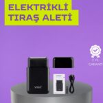 Kart Tasarımlı Şarjlı Tıraş Makinesi | 2 Başlıklı Hassas Kesim