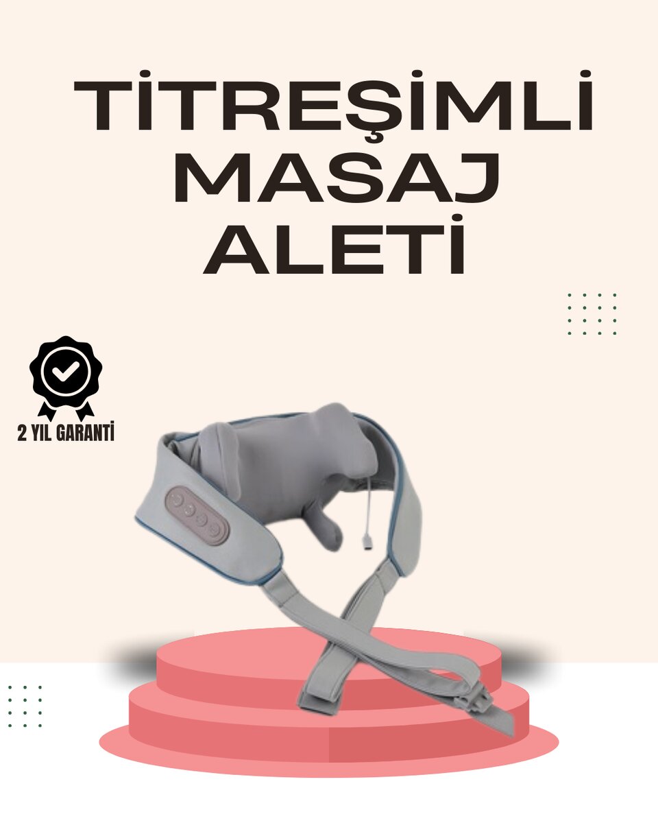 Kablosuz Boyun ve Omuz Masaj Aleti | Isıtmalı ve Yoğurmalı 1 Kablosuz Boyun ve Omuz Masaj Aleti | Isıtmalı ve Yoğurmalı