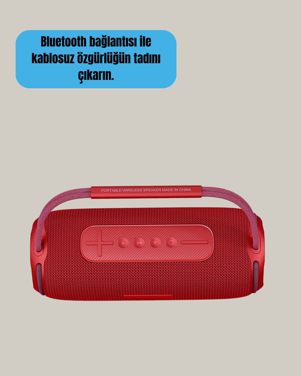 RGB LED Işıklı 20W Taşınabilir Hoparlör Bluetooth 5.3 + Type-C Şarj 3 RGB LED Işıklı 20W Taşınabilir Hoparlör Bluetooth 5.3 + Type-C Şarj - Görsel 3