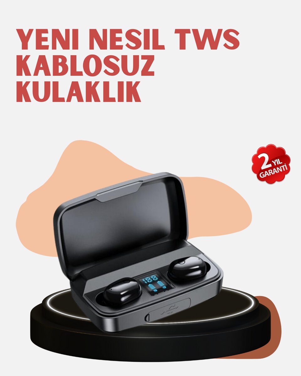 Yüksek Kapasiteli A10s TWS Kablosuz Kulaklık Dokunmatik Kontrol 1 Yüksek Kapasiteli A10s TWS Kablosuz Kulaklık Dokunmatik Kontrol