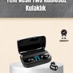 A10s TWS Ergonomik Bluetooth Kulaklık Uzun Pil Ömürlü