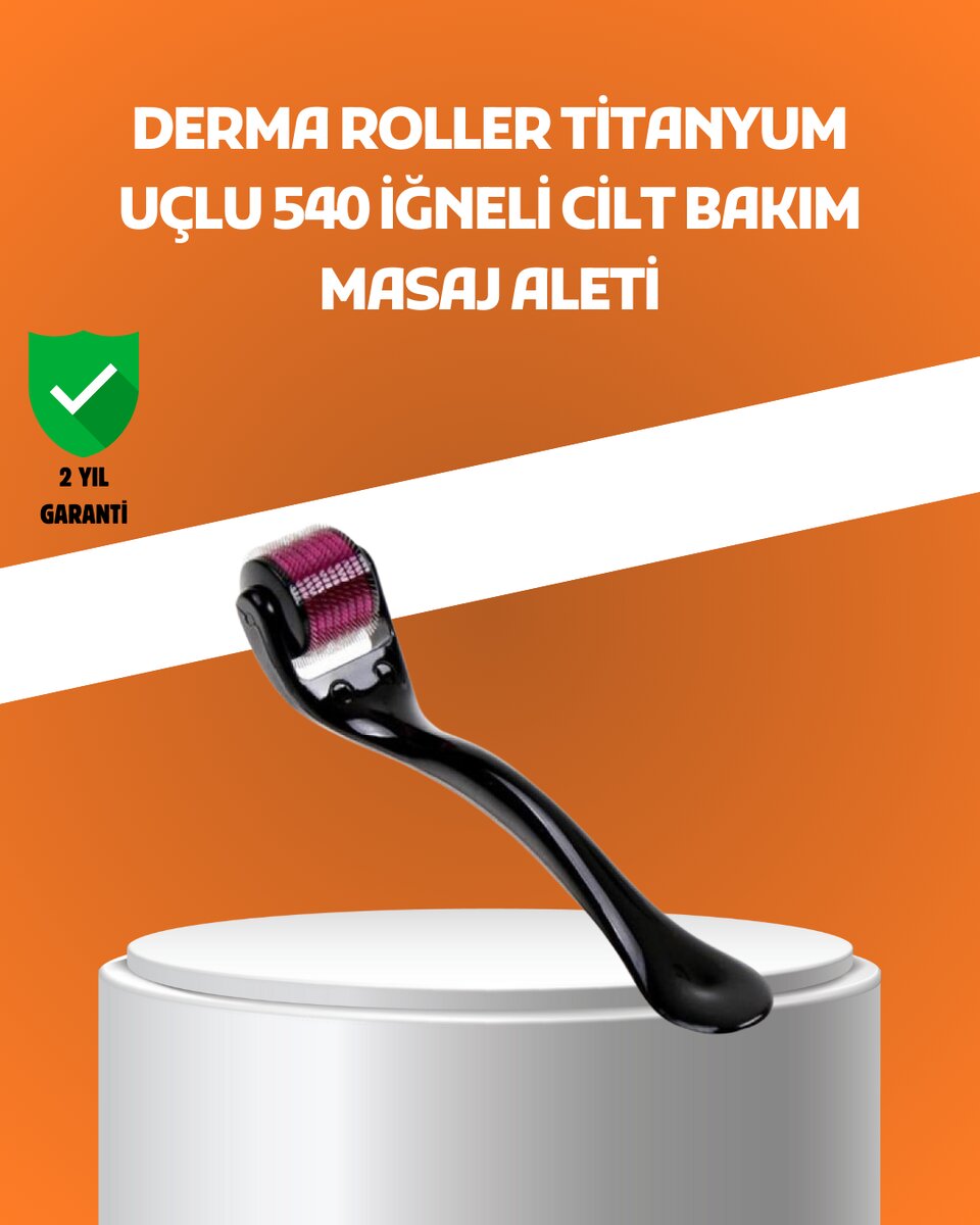 540 İğneli Titanyum Dermaroller Profesyonel Ev Tipi Cilt Yenileme Aparatı 1 540 İğneli Titanyum Dermaroller Profesyonel Ev Tipi Cilt Yenileme Aparatı
